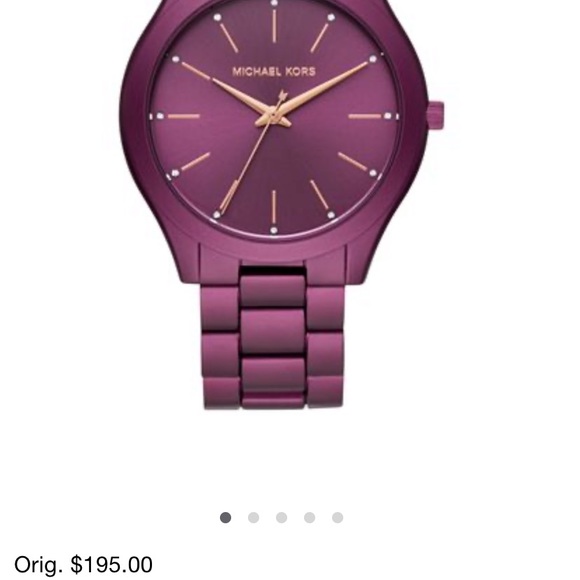 Michael Kors Accessories - Michael Kors Slim Runway Aluminum Bracelet Watch